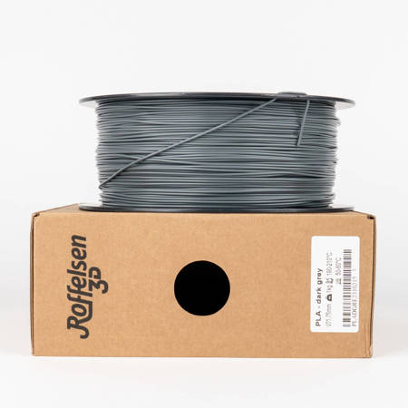 Filament Roffelsen 3D PLA 1,75 mm 1 kg Dark Grey