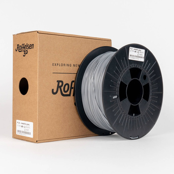 Filament Roffelsen 3D PLA 1,75 mm 1 kg Metaliczny Szary