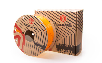 Filament Prografen PETG 1,75 mm 1 kg Pomarańczowy