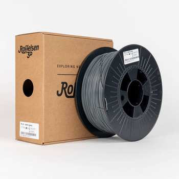 Filament Roffelsen 3D PLA 1,75 mm 1 kg Ciemny Szary