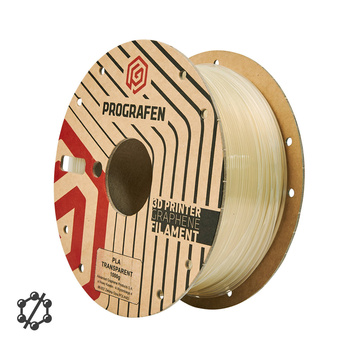 Filament Prografen PLA 1,75 mm 1 kg Transparentny