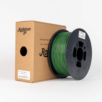 Filament Roffelsen 3D PLA 1,75 mm 1 kg Ciemny Zielony